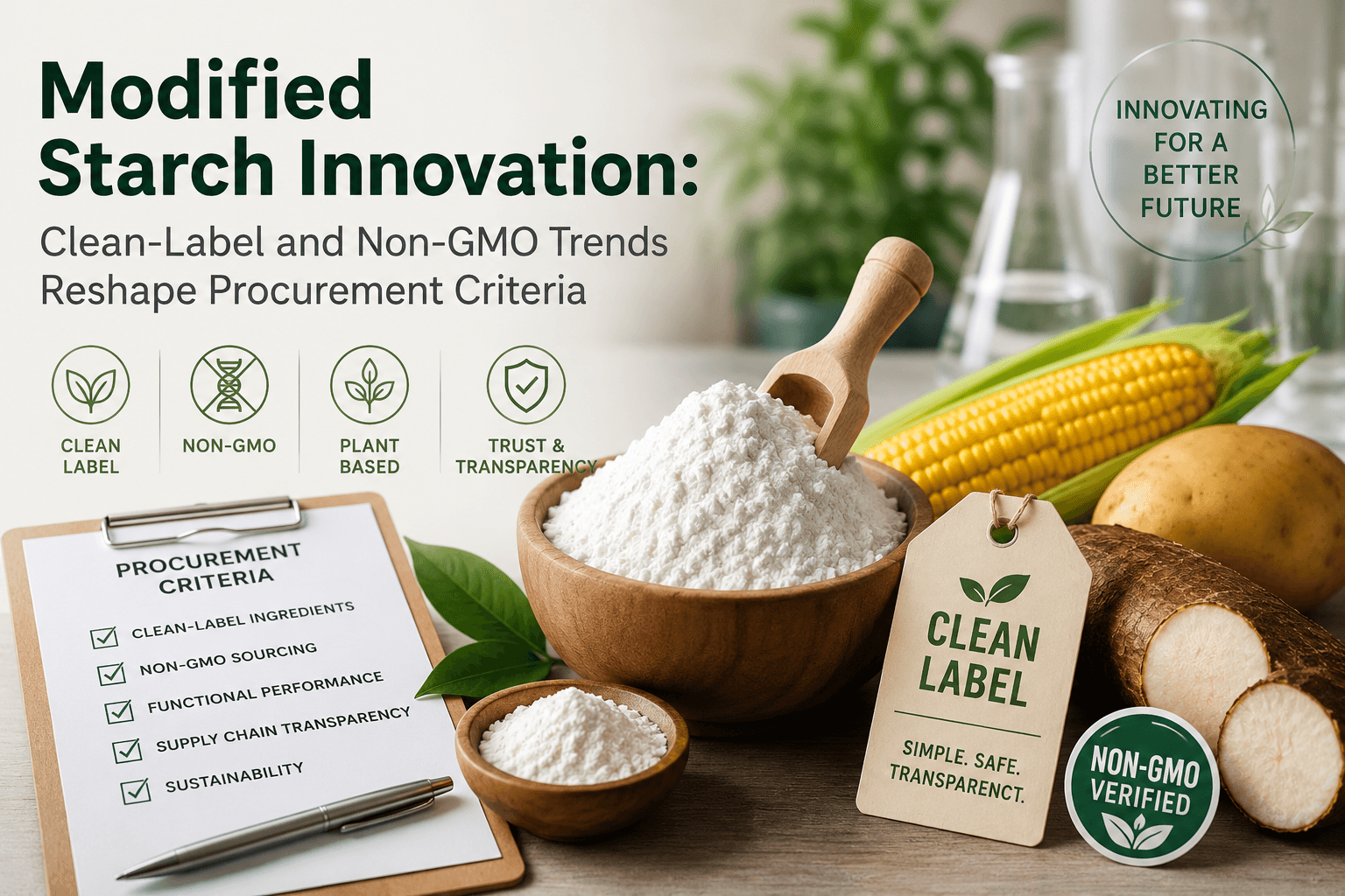 Inovasi Pati yang Dimodifikasi: Tren Label Bersih dan Non-GMO Membentuk Kembali Kriteria Pengadaan