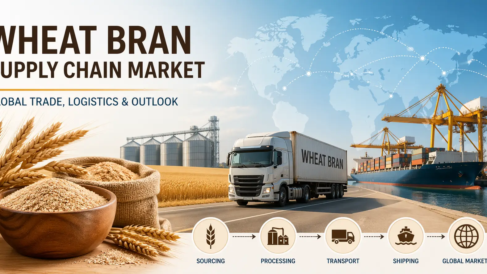 Pasar Ranja Pasokan Dedak Gandum: Pergeseran Perdagangan Global, Logistik & Struktural