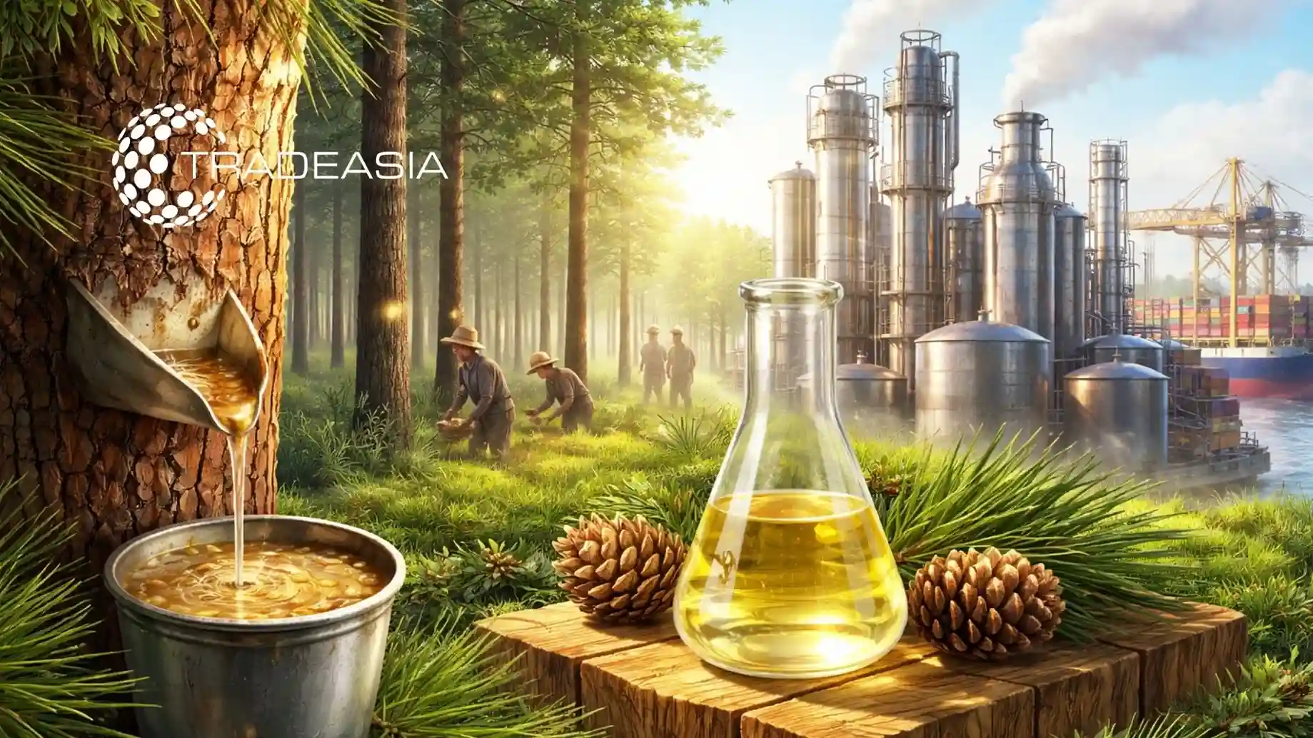 Hutan ke Perdagangan Global: Jaringan Minyak Gum Terpentin Asia