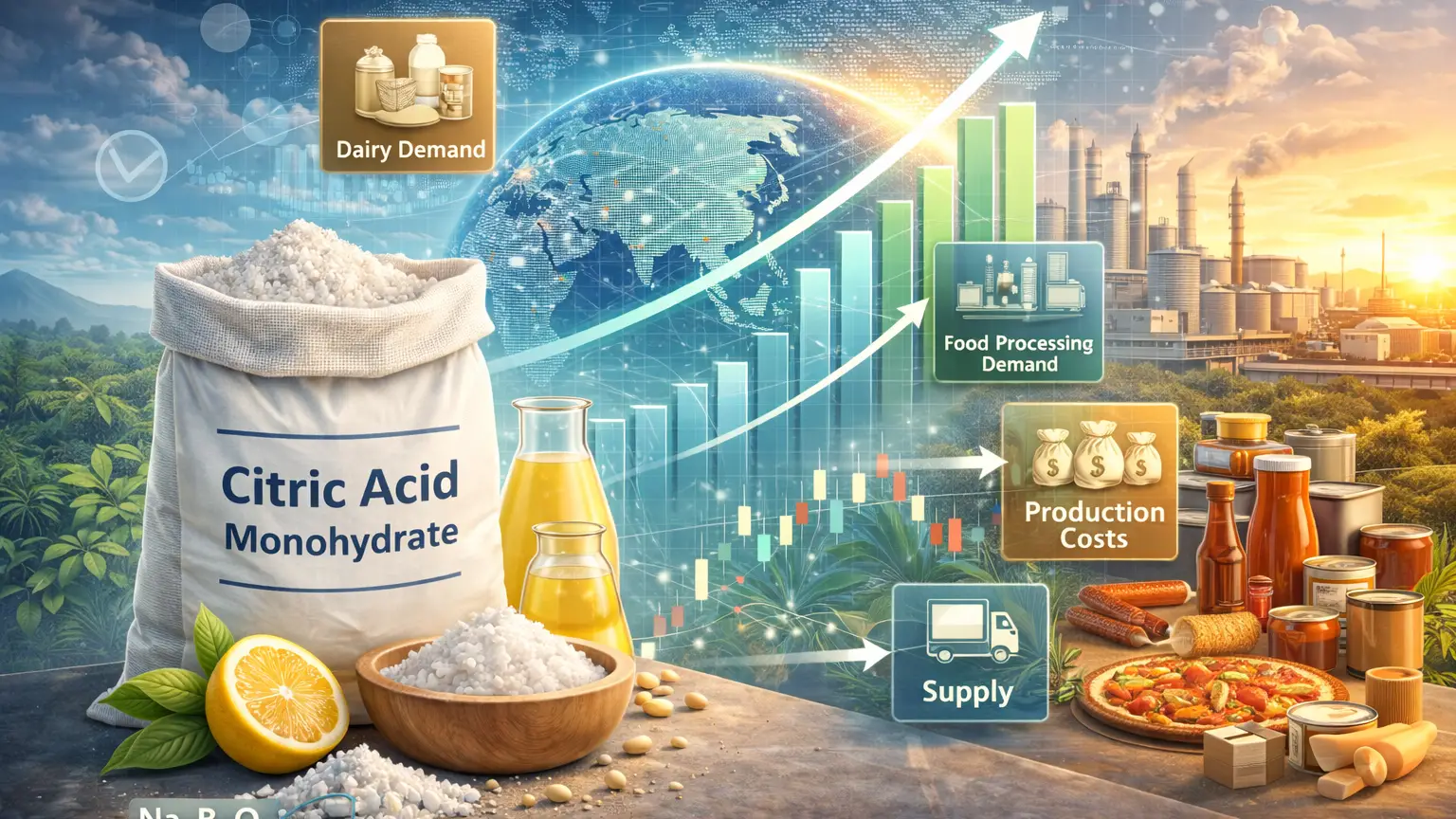 Asam Sitrat Monohydrate dalam Susu & Makanan Olahan