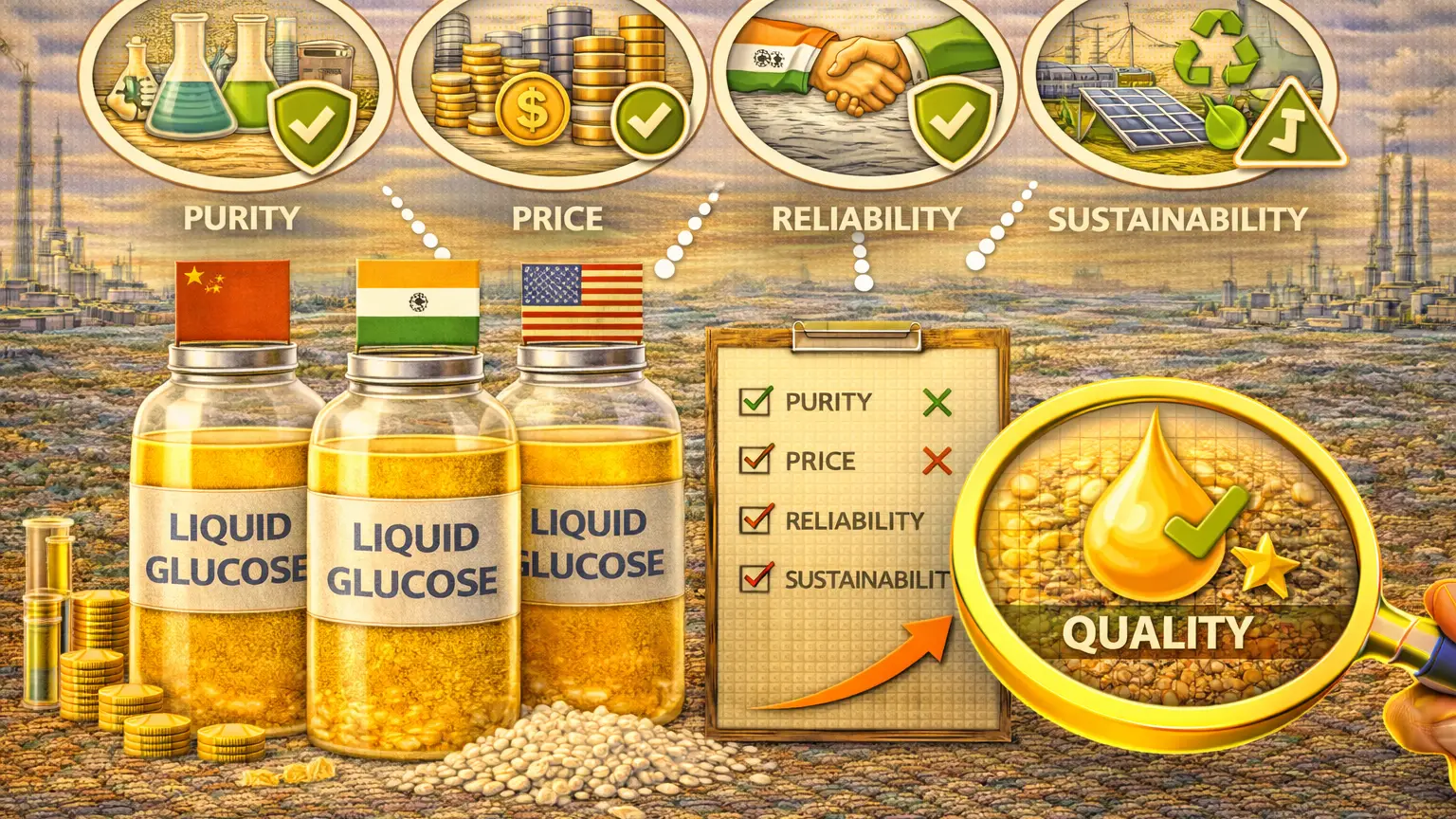 How Buyers Compare Liquid Glucose Suppliers Across Different Origins