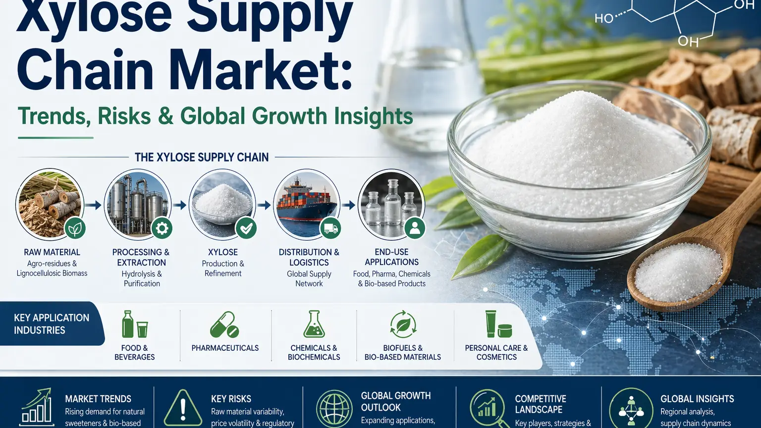 Pasar Ranja Pasokan Xylose: Tren, Risiko & Wawasan Pertumbuhan Global