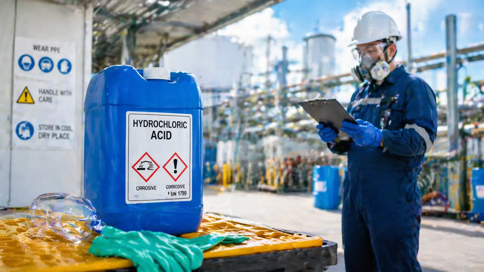 How to Source Hydrochloric Acid Safely for Industrial Use