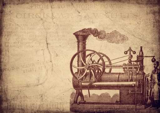vintage machine drawing chemical industry
